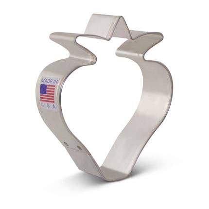 Strawberry Cookie Cutter, 3.25"- Ann Clark