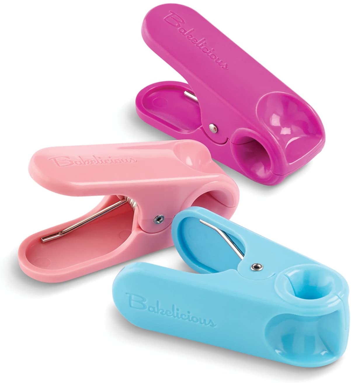 Bakelicious Decorating Bag Clips, Set of 3, 1"x1.5"x2.75"
