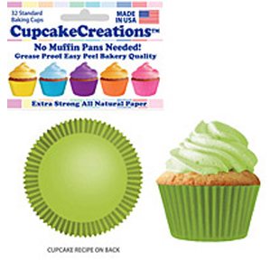 Lime Standard Baking Cups, 32 count- Cupcake Creations