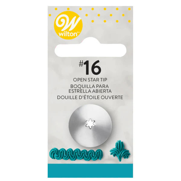 Open Star Decorating Tip 16 - Wilton