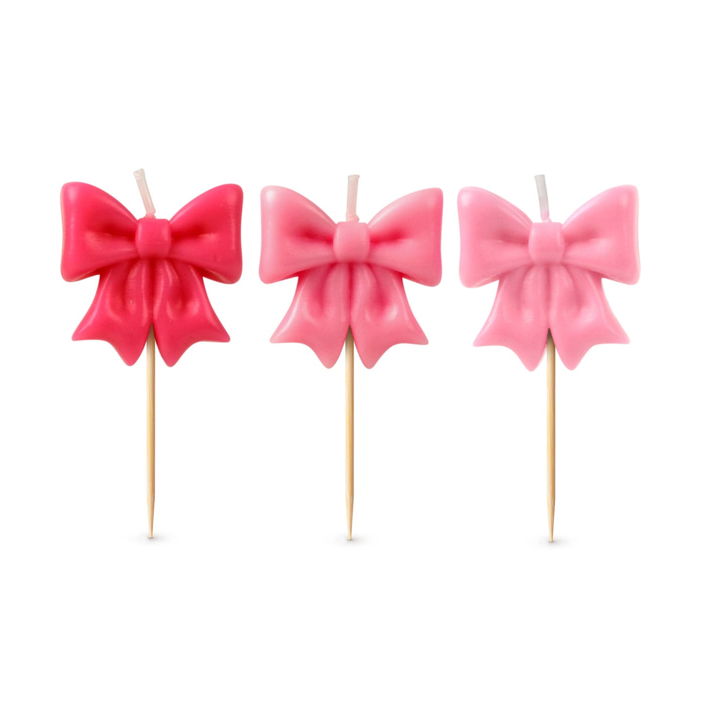 WRAP PARTY Bow Candles, Set of 5- Fred & Friends