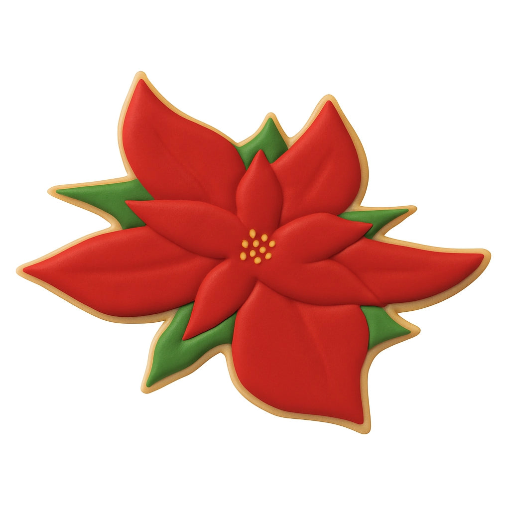 Poinsettia Cookie Cutter, 3.5"