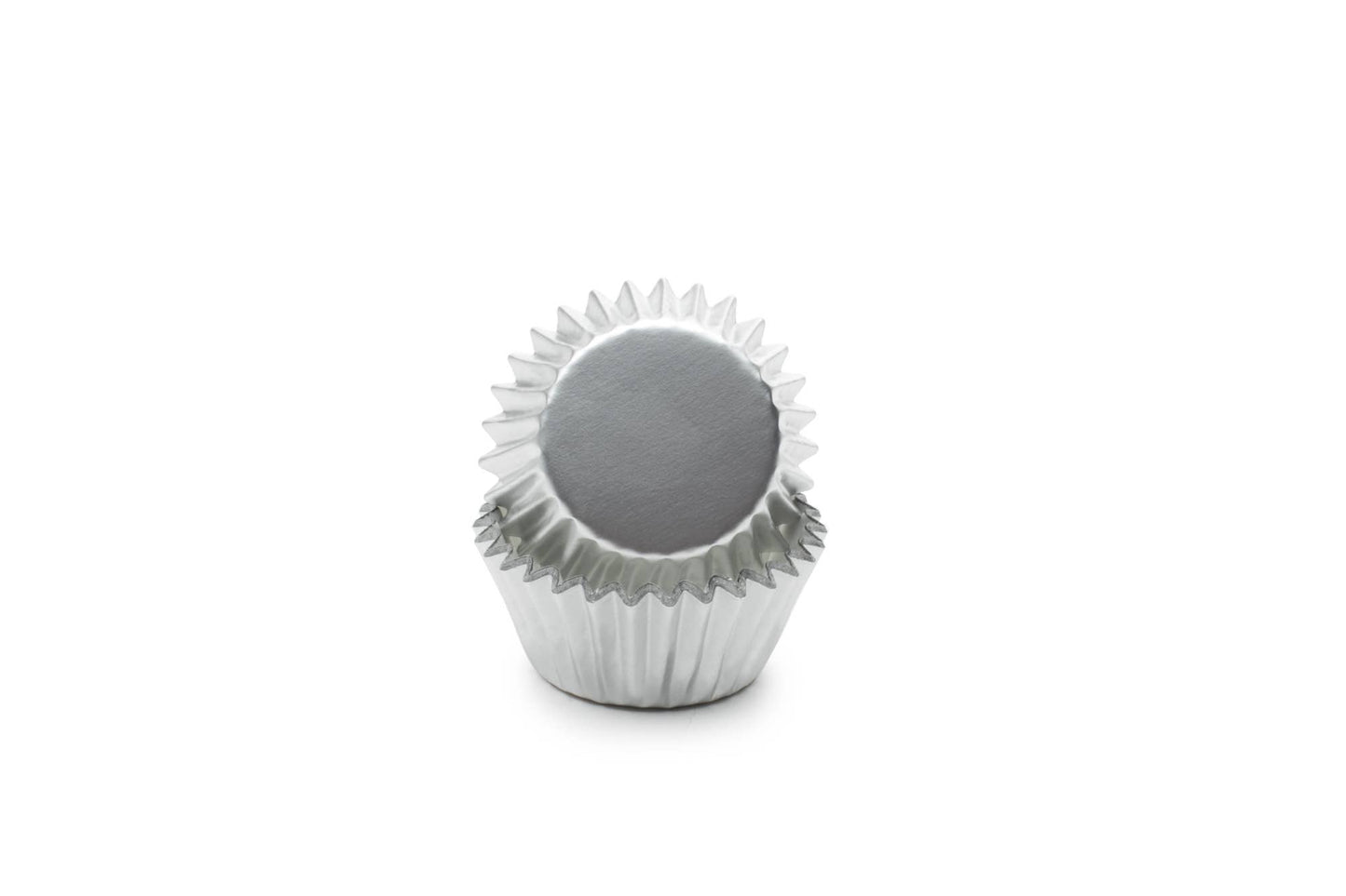 Silver Foil Mini Cupcake Liners, 48 Count, 1.75" - Fox Run