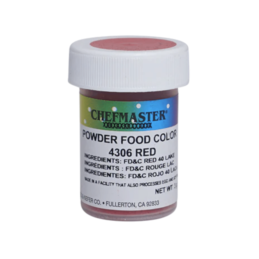 Red Powdered Food Coloring, 3 grams- Chefmaster