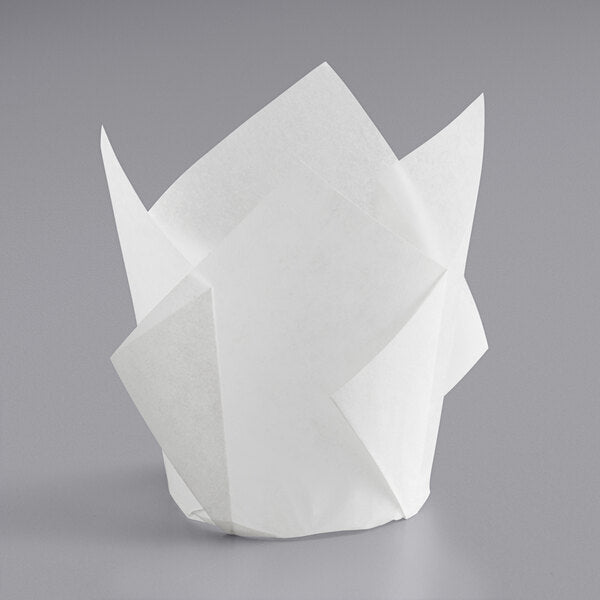 25 Jumbo Tulip Liners, White- 25 count