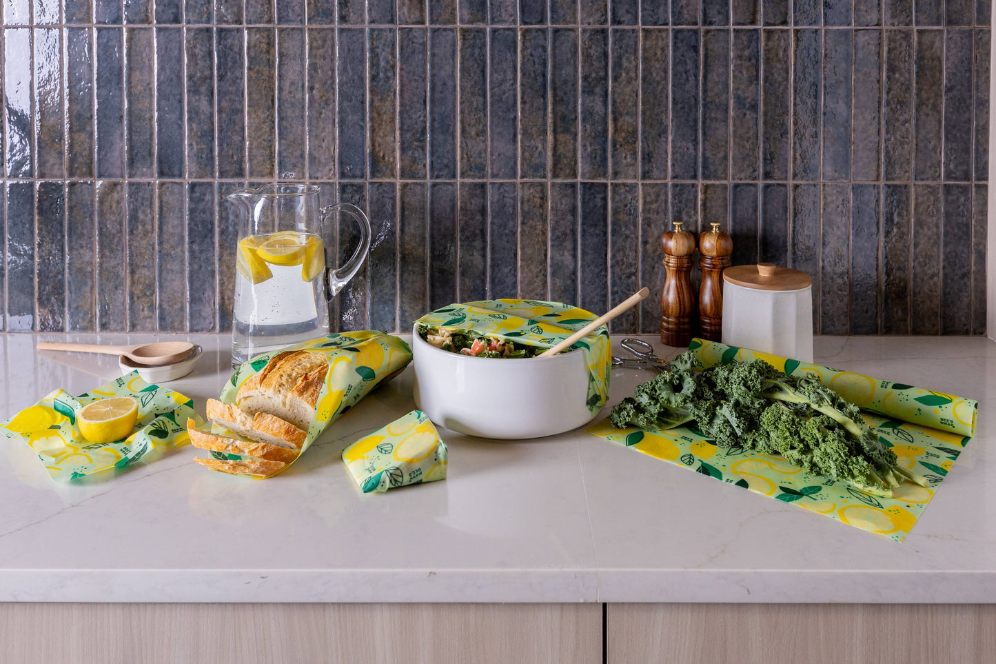 Fresh Squeeze Print- Bee’s Wrap® Beeswax Reusable Bread Wrap