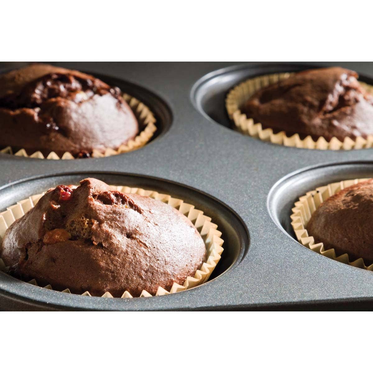 Mini Unbleached Muffin Cups, Set Of 96 - Harold Import Co.