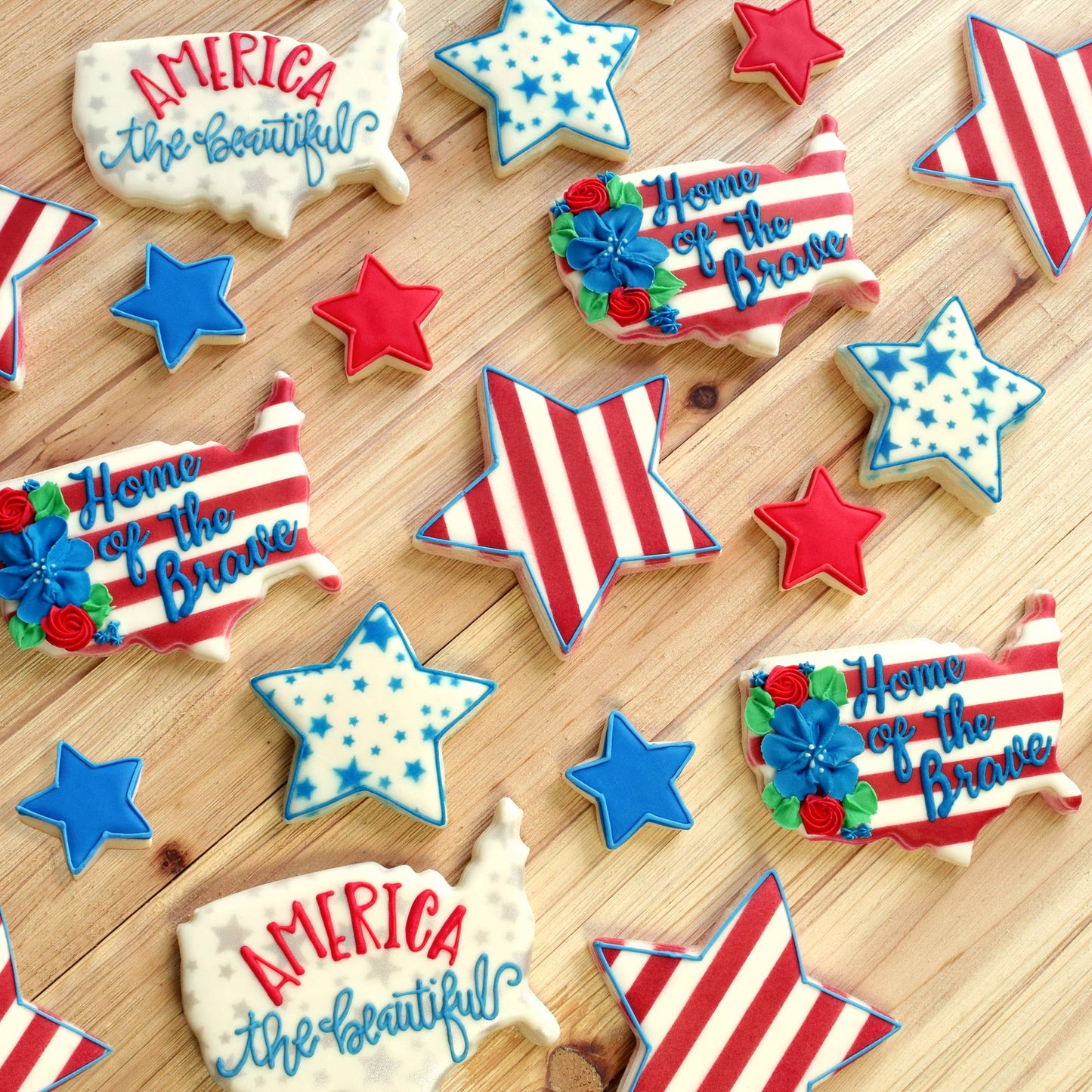America 3 PC Color Cookie Cutter Carded Set- R&M