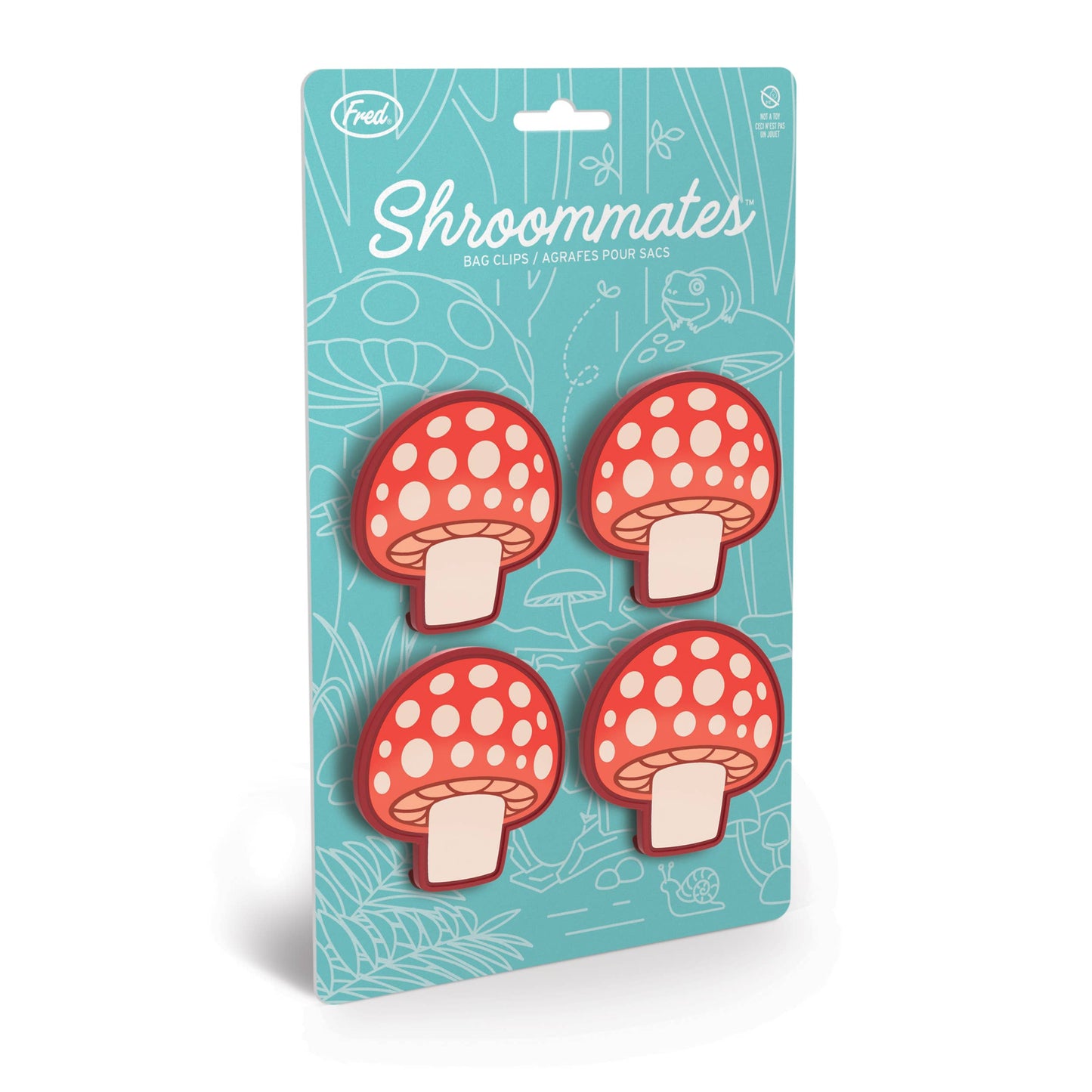 Shroommates - Mushroom Bag Clips- Set of 4 - Fred & Friends