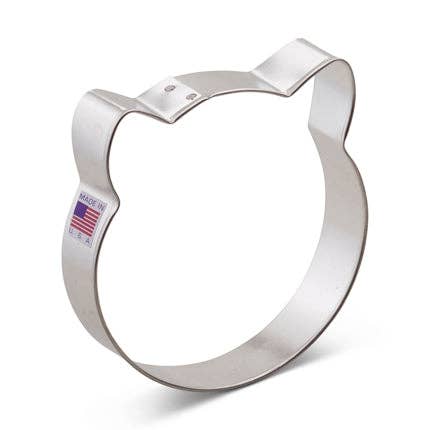 Cat Face Cookie Cutter, 3.5"- Ann Clark