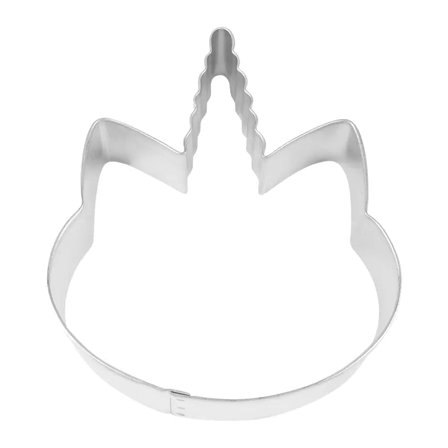 Unicorn Face Cookie Cutter, 4.5"- R&M