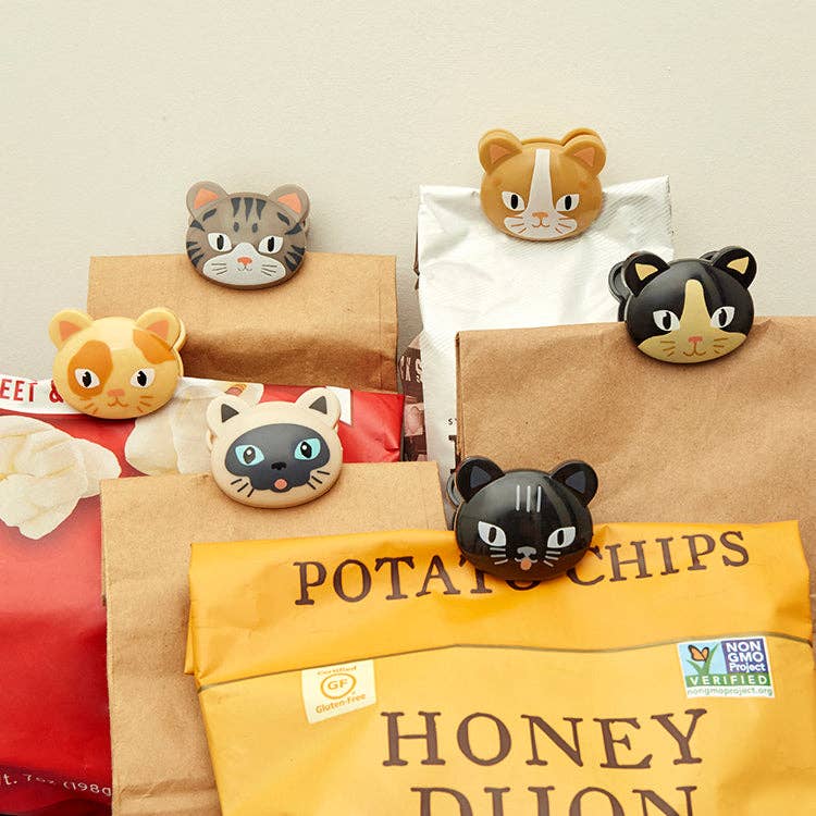 CAT BAG CLIPS S/6 - Kikkerland Design Inc