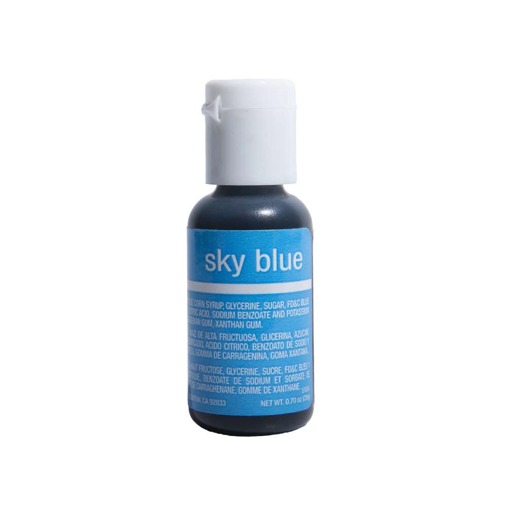 Sky Blue, .7 oz- Chefmaster Liqua-gel Food Coloring