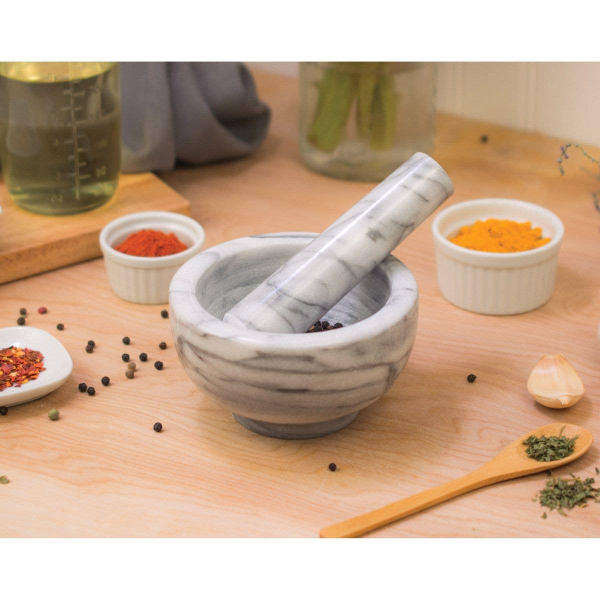 4in Marble Mortar And Pestle - Harold Import Co.