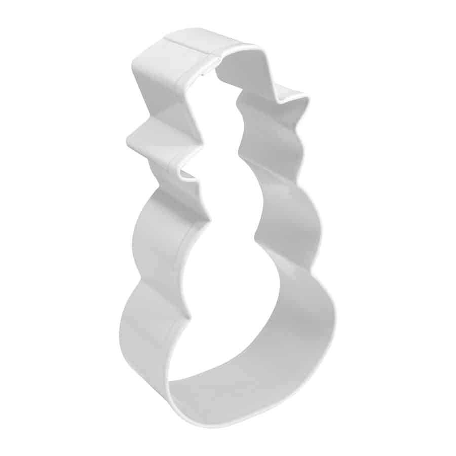 White Snowman W/ Top Hat Cookie Cutter 4" - R&M