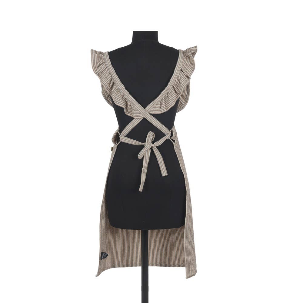 Seer Sucker Apron - Brown - Raine & Humble