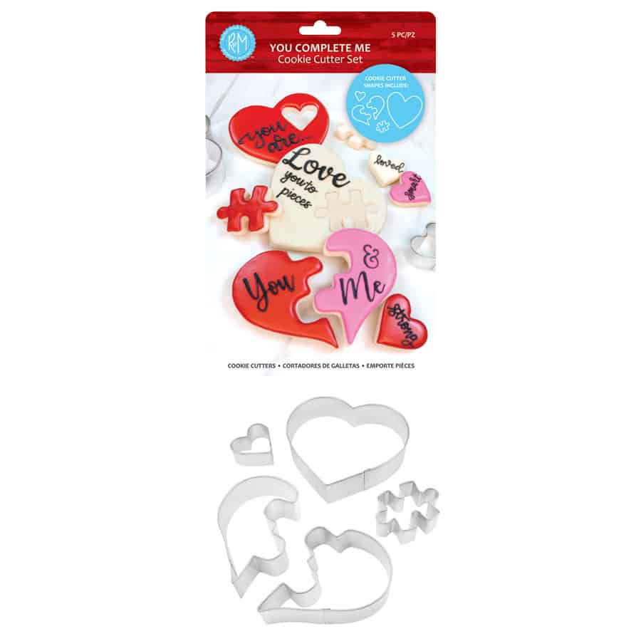 You Complete Me 5 PC Cookie Cutter Set - R&M International