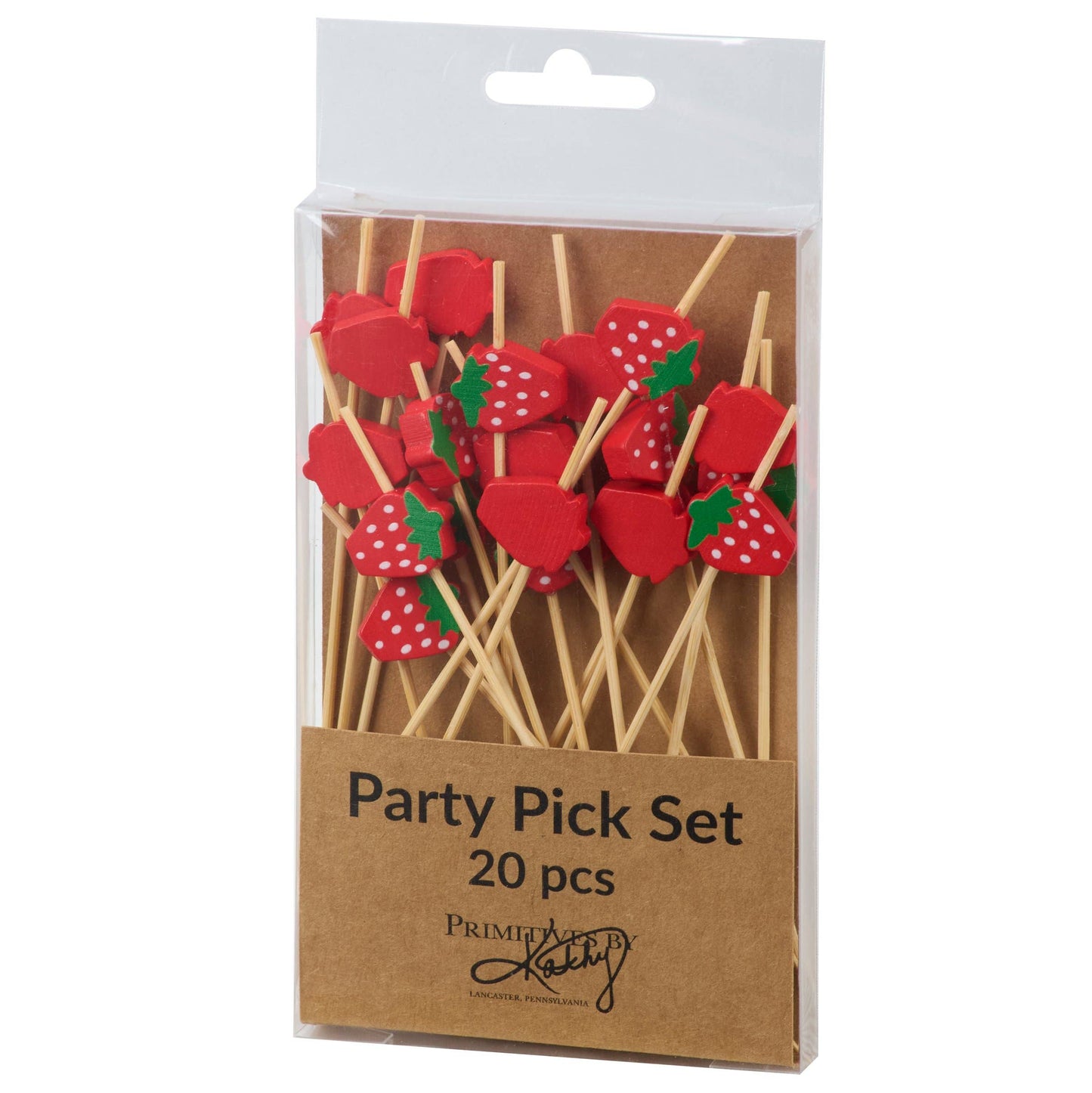 Strawberries Party Pick Set- Primitives by Kathy