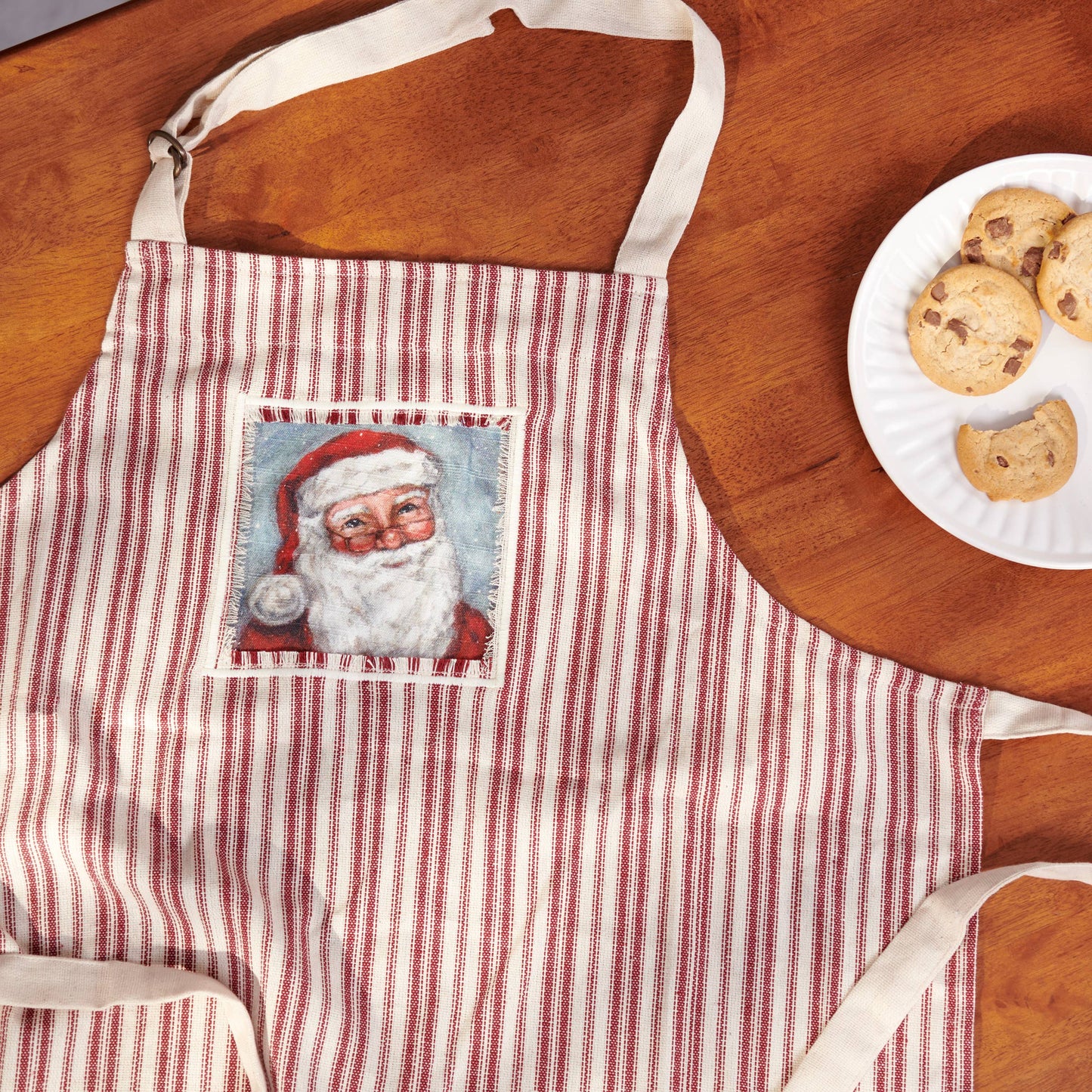 Merry Santa Apron - Primitives By Kathy