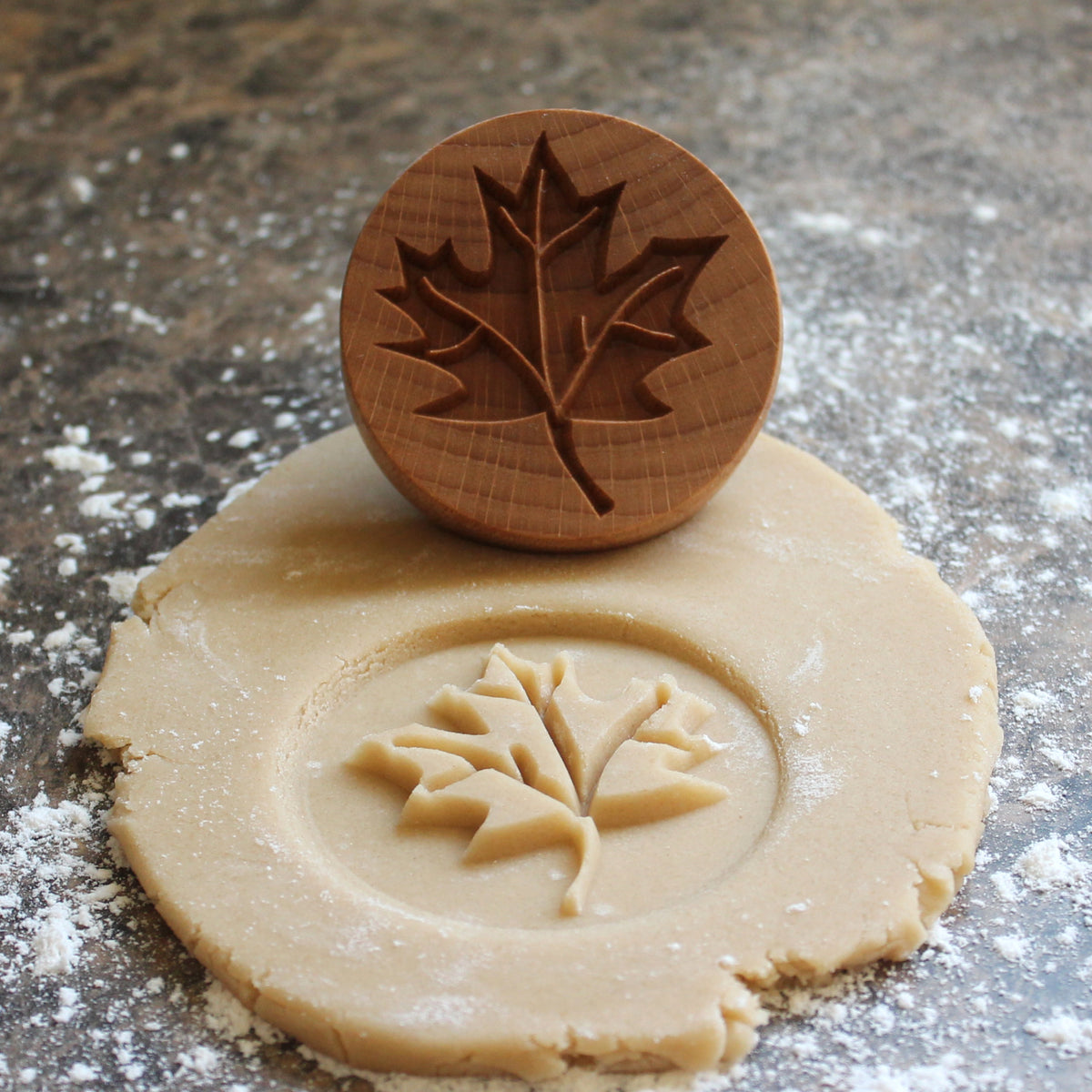 Maple Leaf Cookie Stamp - Fun Food Tools