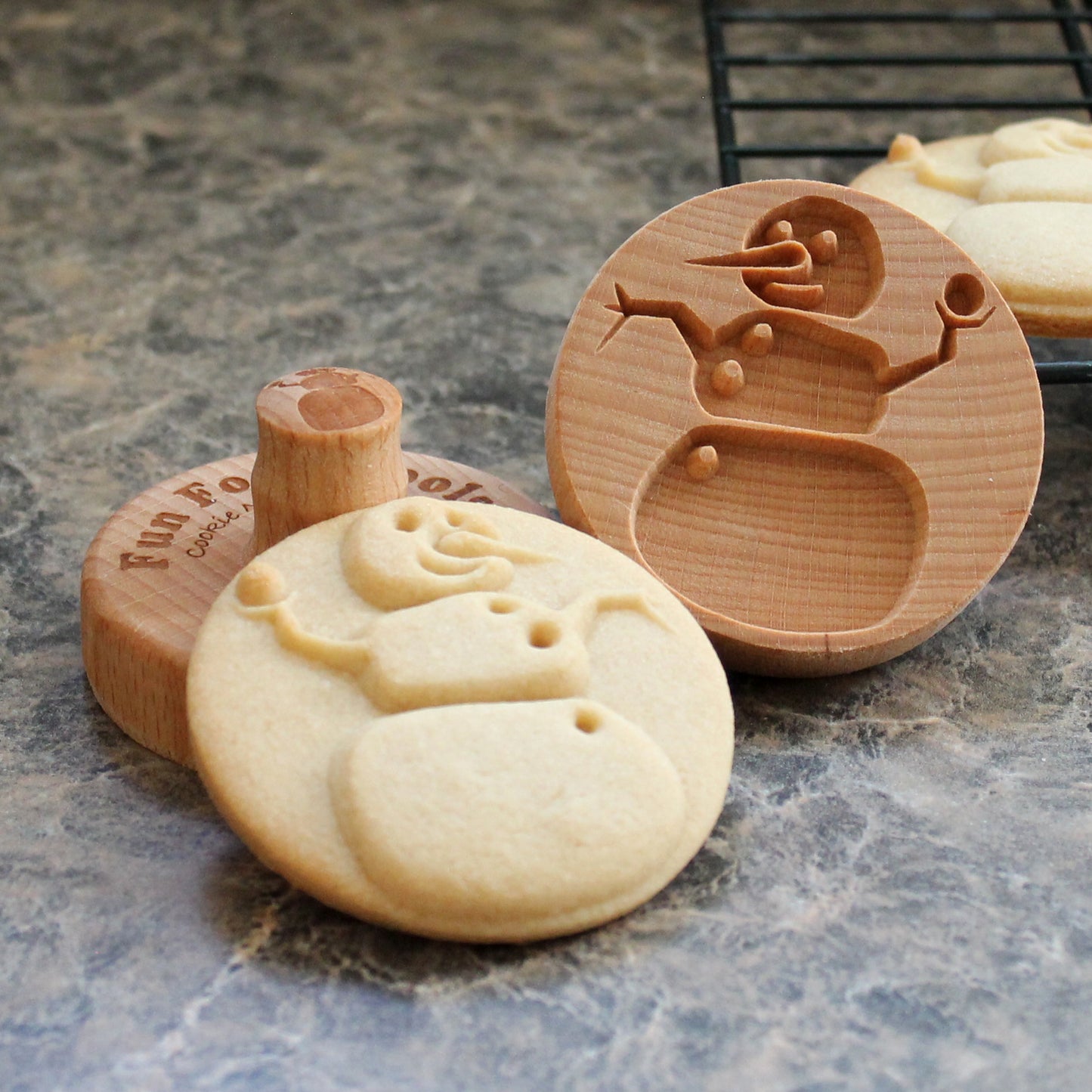 Snowman Cookie Stamp - Fun Food Tools