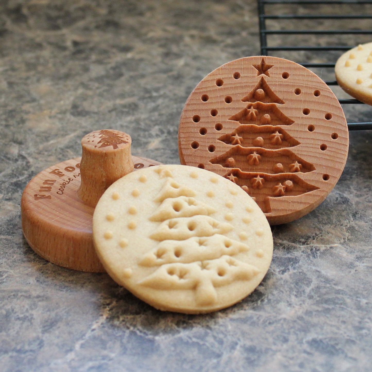 Christmas Tree Cookie Stamp - Fun Food Tools