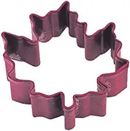 Mini Maple Leaf Cookie Cutter, Red Polyresin, 1.5"- R&M