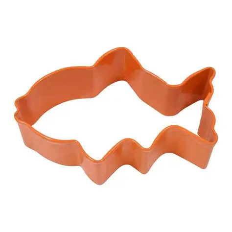 Fish Cookie Cutter, Orange Polyresin, 3"- R&M