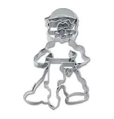 Construction Worker with Embossed Details Cookie Cutter, 2.75"- Stadter