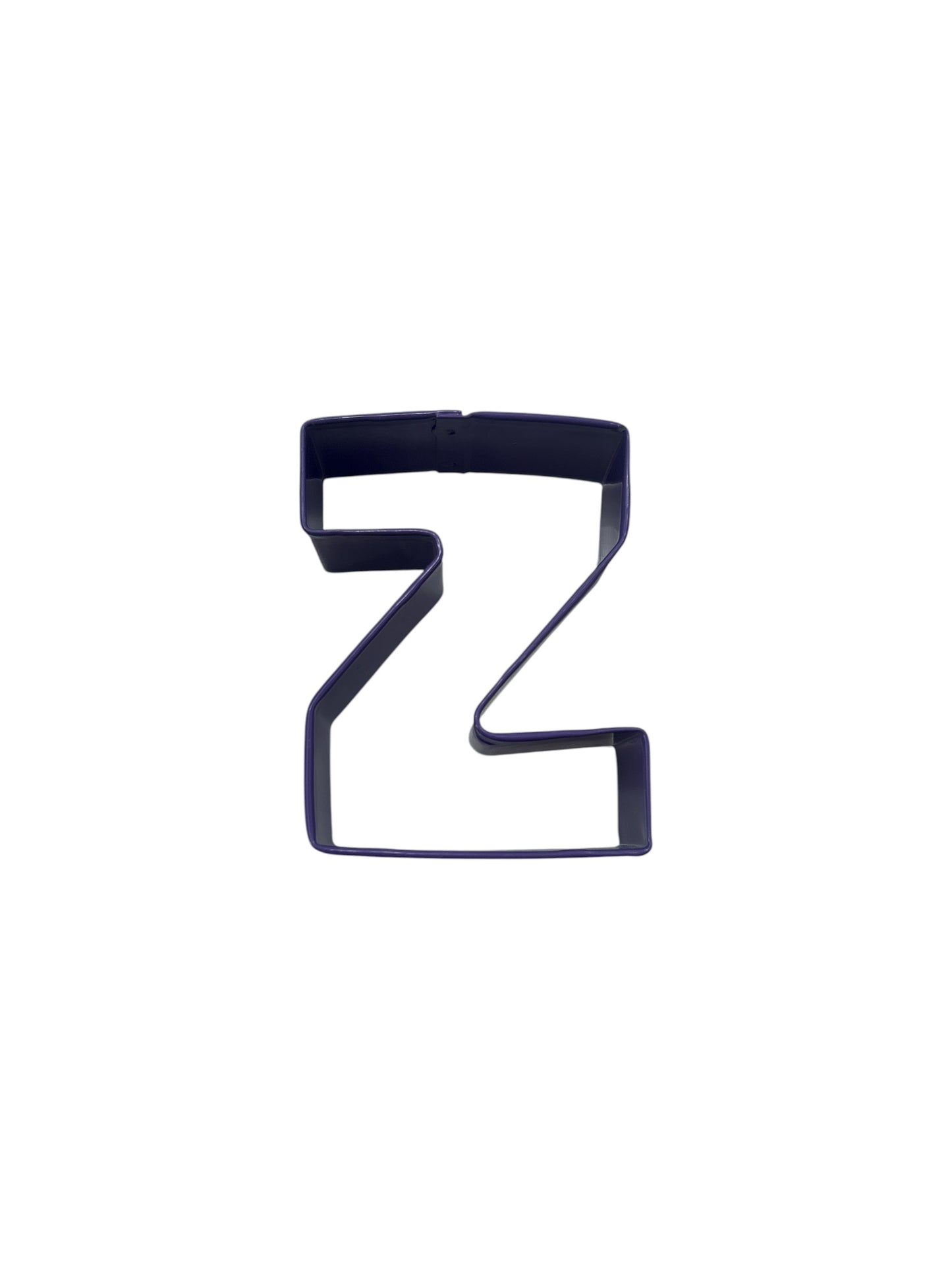 Letter Z Cookie Cutter, Purple Polyresin, 3"- R&M