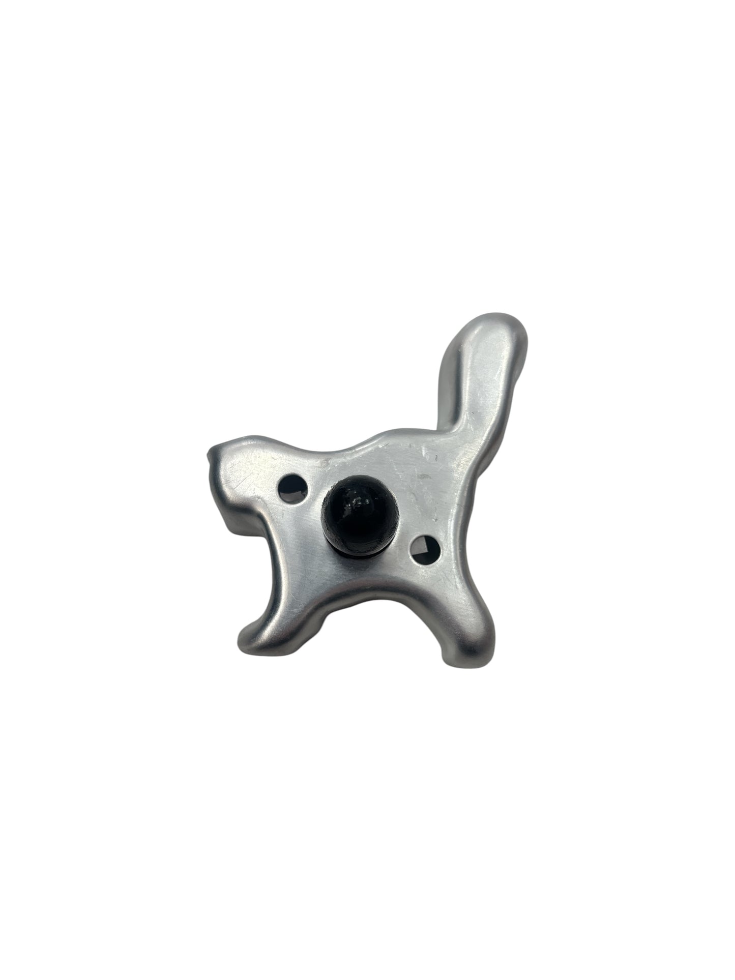 Vintage Style Cat Cookie Cutter with Wood Handle, made from aluminum. 3.5".