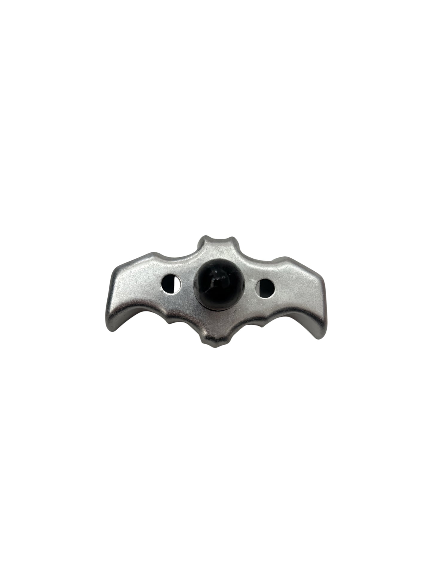 Vintage Style Bat Cookie Cutter with Wood Handle, made from aluminum. 1.75"x 3".