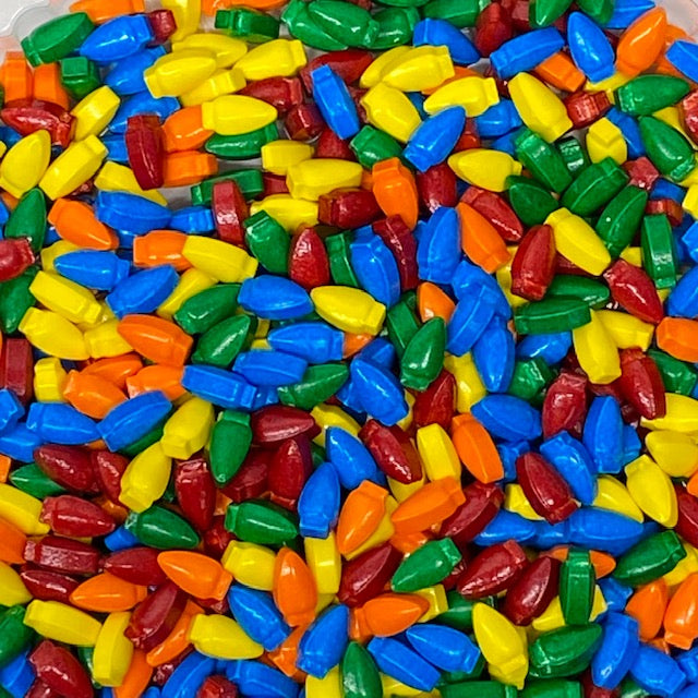 Christmas Light Bulb Shaped Sprinkles