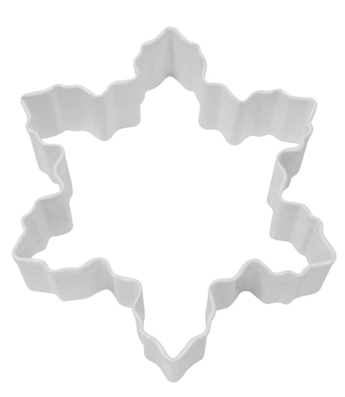 Snowflake Cookie Cutter, White Polyresin, 2.75"- R&M