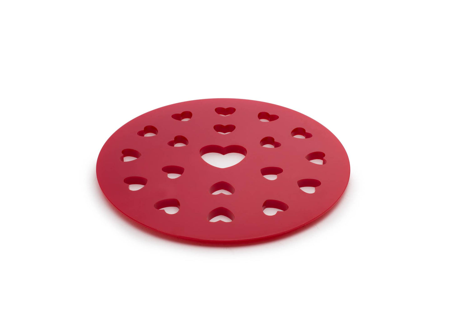Heart Pie Top Cutter, Plastic, Red, 9.75" x 9.75" - Fox Run