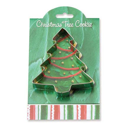 Christmas Tree Cookie Cutter on Recipe Card (4")- Ann Clark
