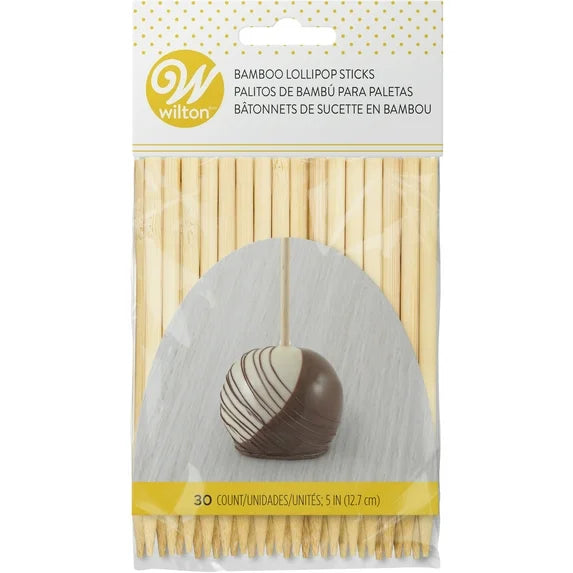 5 Inch Bamboo Lollipop Sticks 30 Count