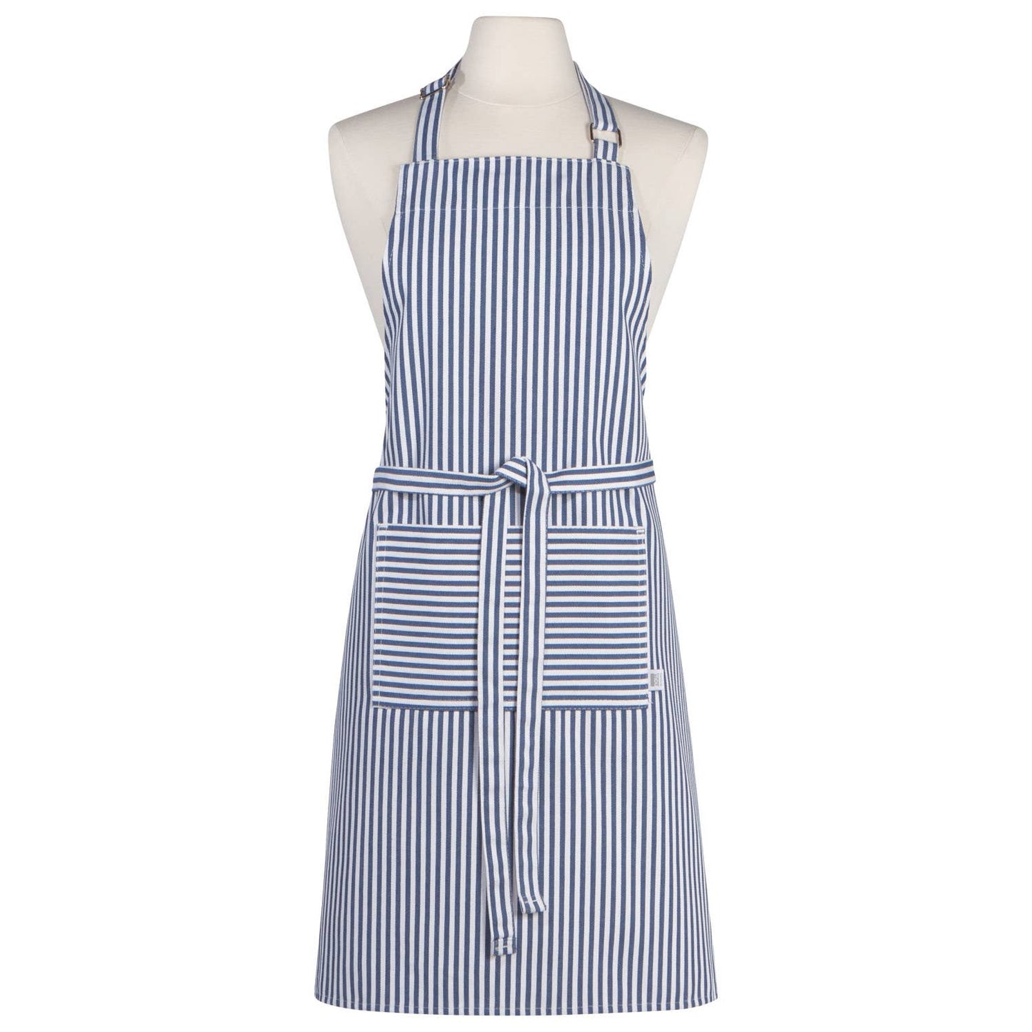 Narrow Royal Blue Stripe Chef Apron- Now Designs by Danica