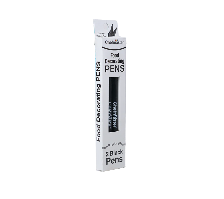 2 Black Food Decorating Pens