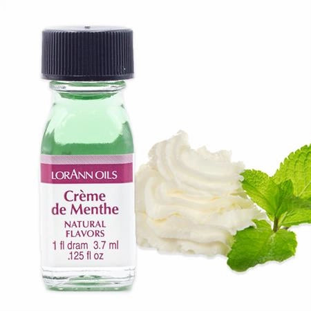 Creme de Menthe natural flavor- 1 dram, 3.7 ml, .125 fl oz