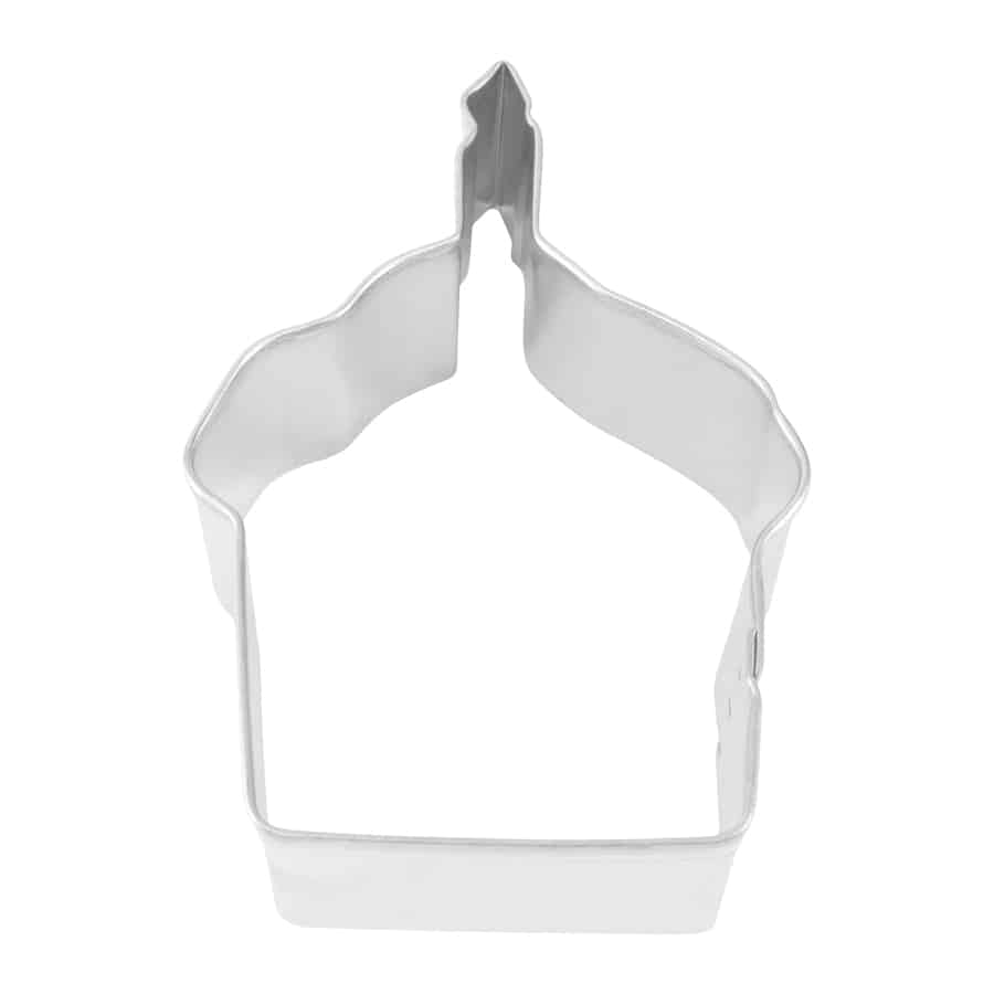 Cupcake with Candle Cookie Cutter 3.5" - R&M