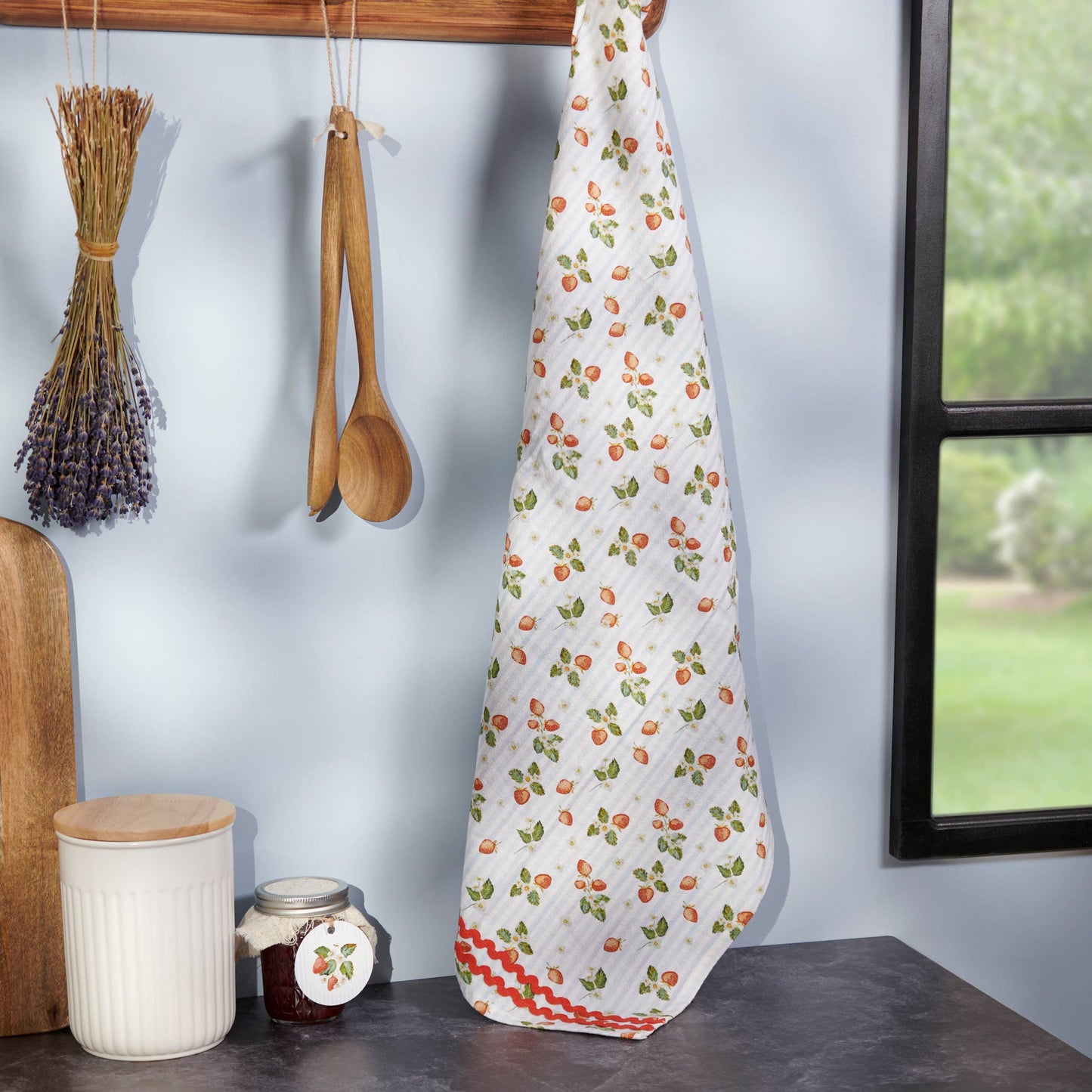 Berry Kitchen Towel- Primitives by Kathy