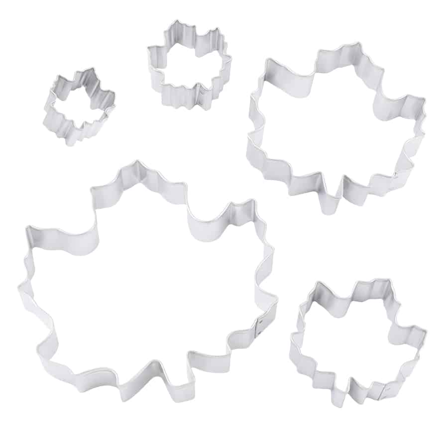Maple Leaf 5 PC Cookie Cutter Set