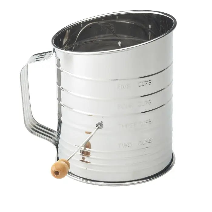 5 Cup Hand Crank Sifter- Mrs. Anderson's Baking