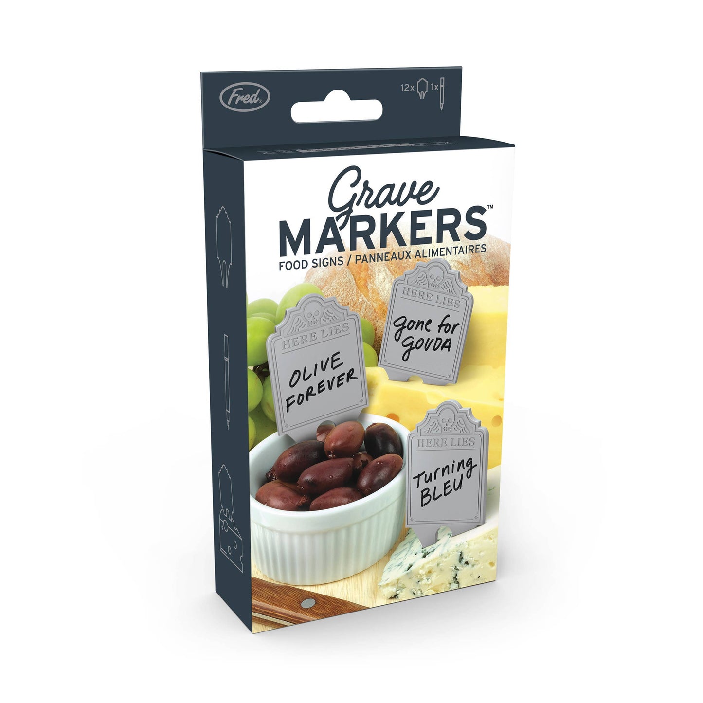 Fred & Friends - Grave Markers - Food Signs