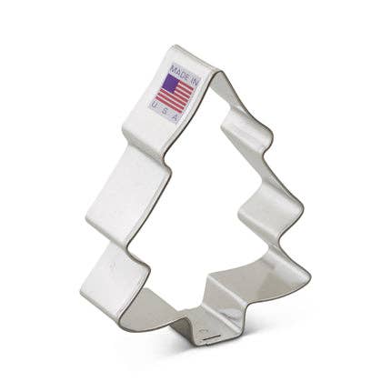 Snow Covered Tree Cookie Cutter, 3.5"- Ann Clark