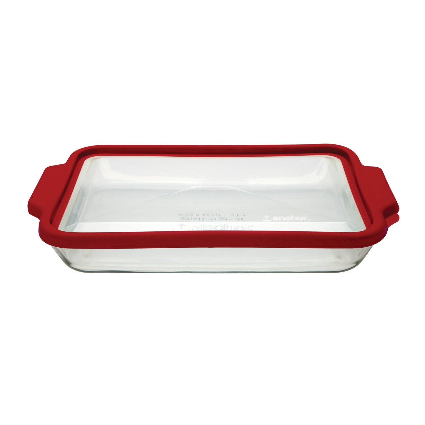 Anchor Hocking Baking Dish with True Fit Cover, 3-Quart- Fox Run Brands