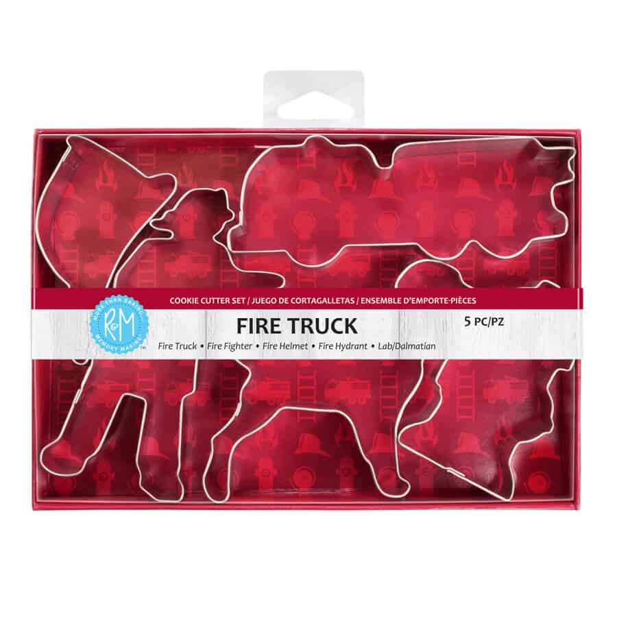 Fire Truck 5 pc Cookie Cutter Set - R&M