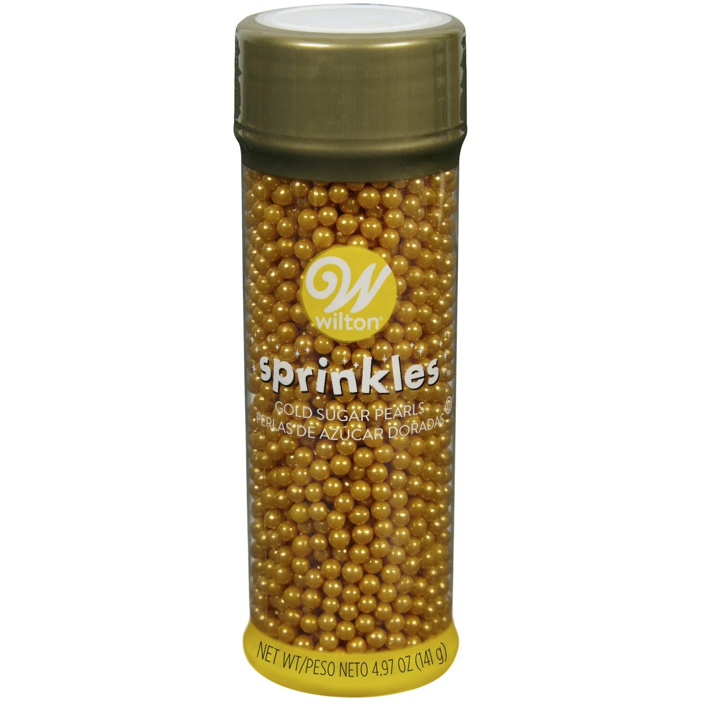 Gold Sugar Pearls Sprinkles- Wilton