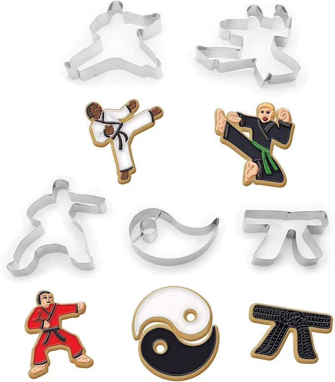 Karate 5 pc Cookie Cutter Set - Fox Run